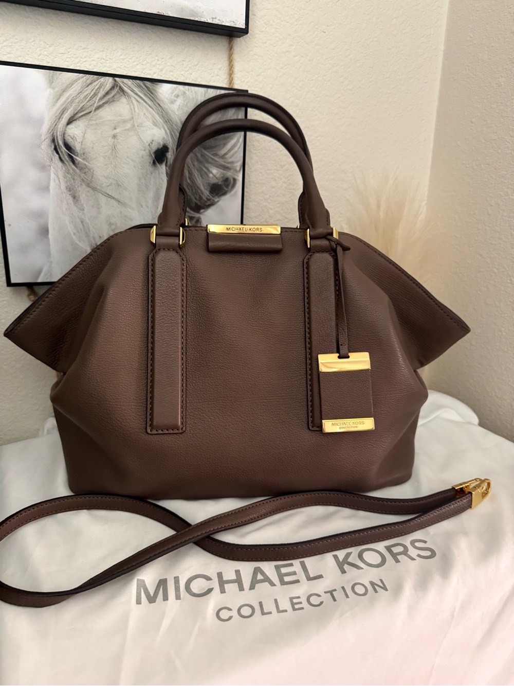 Michael Kors Collection Lexi Leather Tote Bag